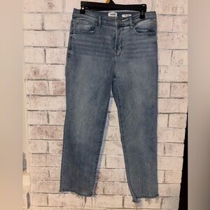 Kenzie Vintage Lux Slim Fit Jeans 10/30 Med Wash Raw Hem